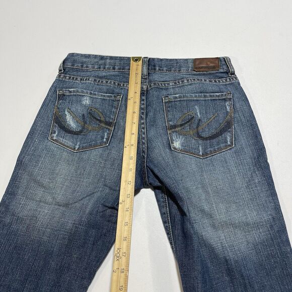 Vintage Express Jeans Womens 6 R 32x31 Eva Boot Leg Distressed - Picture 8 of 11